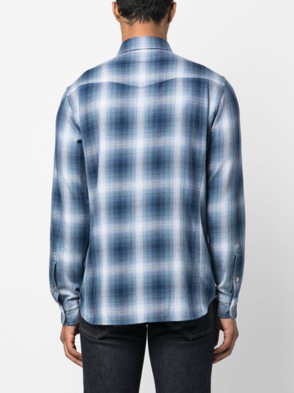 TOM FORD Camisa Com Estampa Xadrez - Farfetch