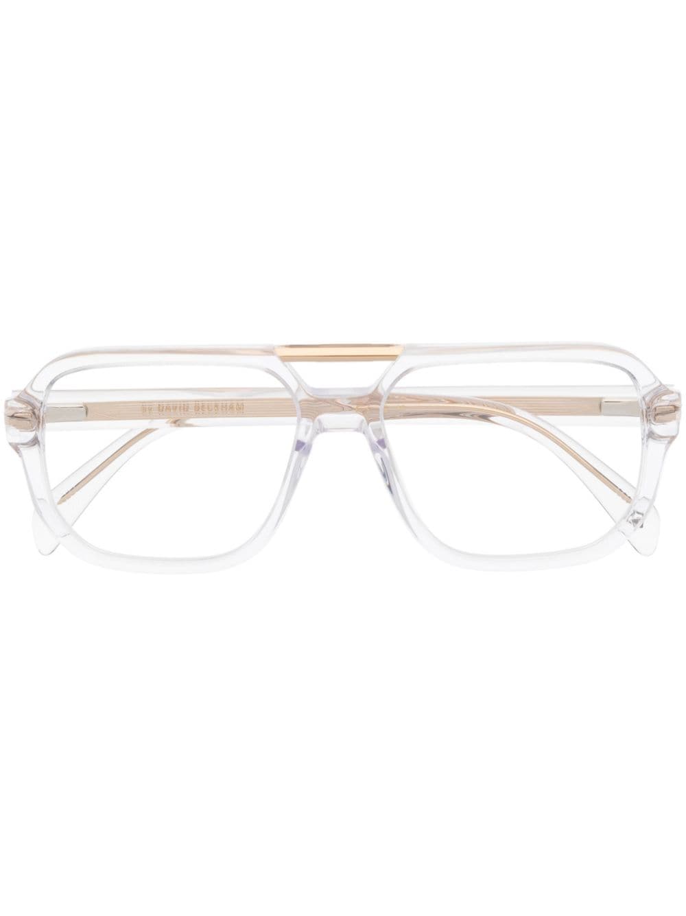Eyewear By David Beckham Pilot-frame Glasses In Neutrals