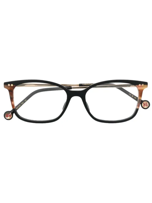 Lunettes de vue à monture rectangulaire - Carolina Herrera - Modalova