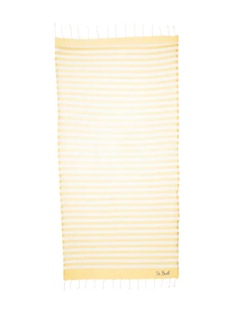 MC2 Saint Barth Kids striped cotton beach towel