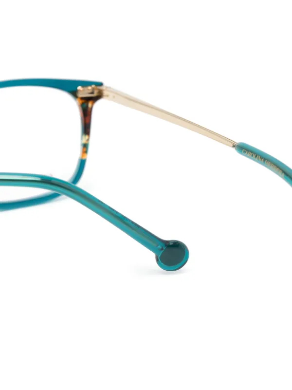 Carolina Herrera rectangle-frame tortoiseshell-detail  display picture 2
