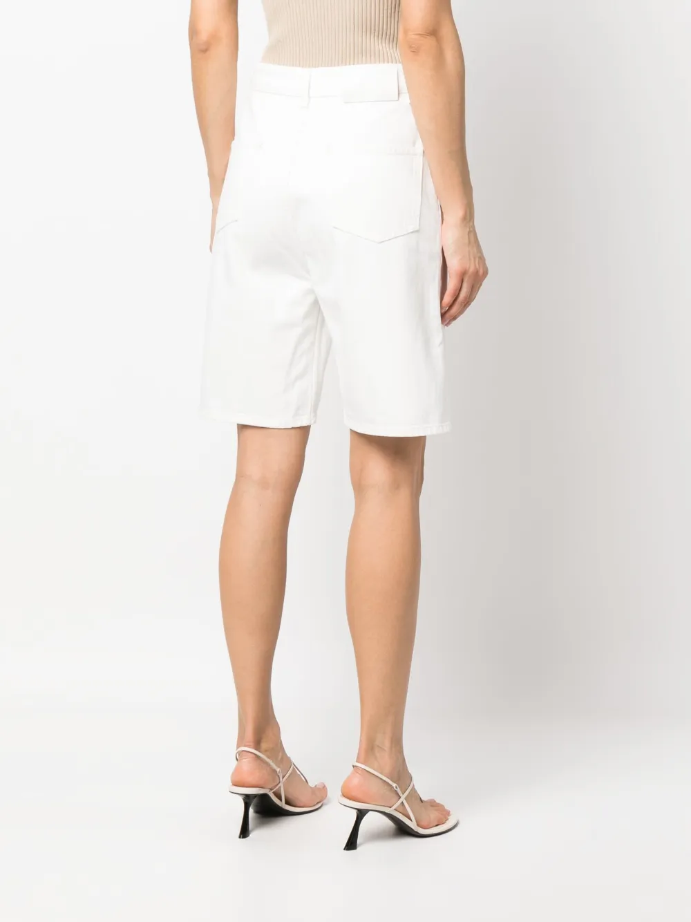 LOULOU STUDIO STRAIGHT-LEG DENIM SHORTS