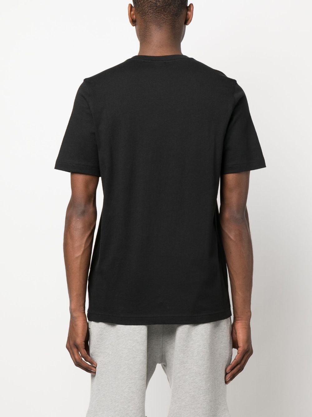 Shop Adidas Originals Logo-print Detail T-shirt In Schwarz