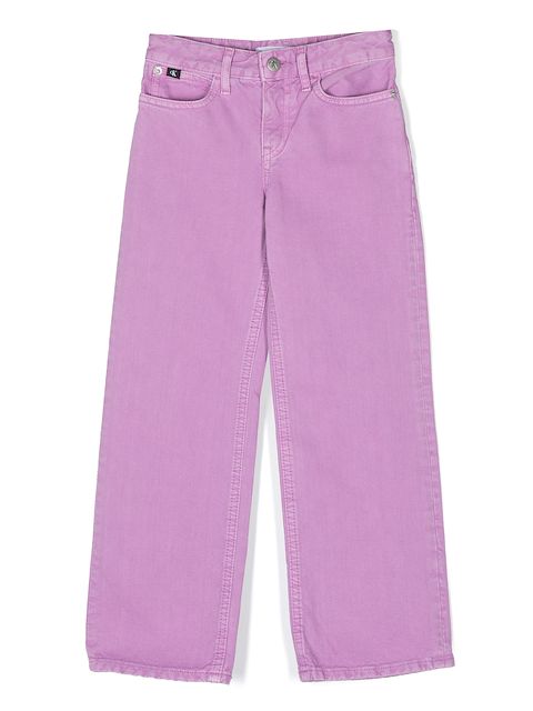 Calvin Klein Kids high-rise straight-leg jeans 