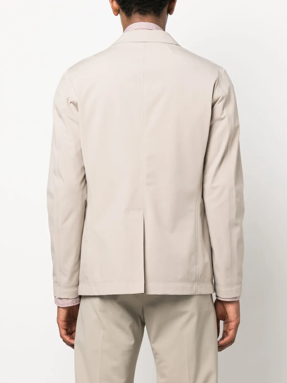 Herno Single-breasted Blazer In Neutrals