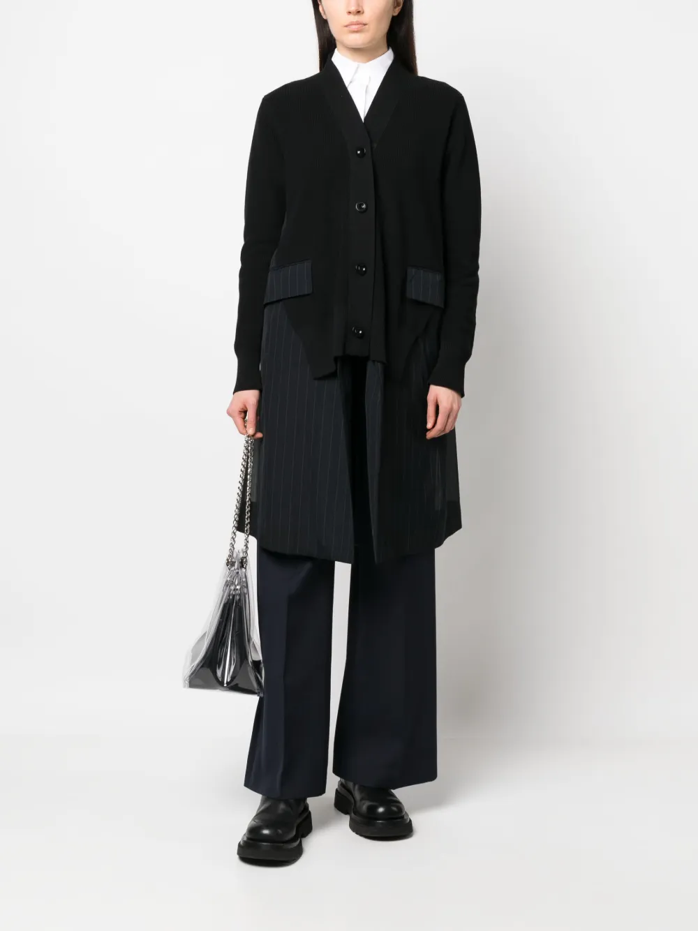 sacai Gereconstrueerd vest - Zwart