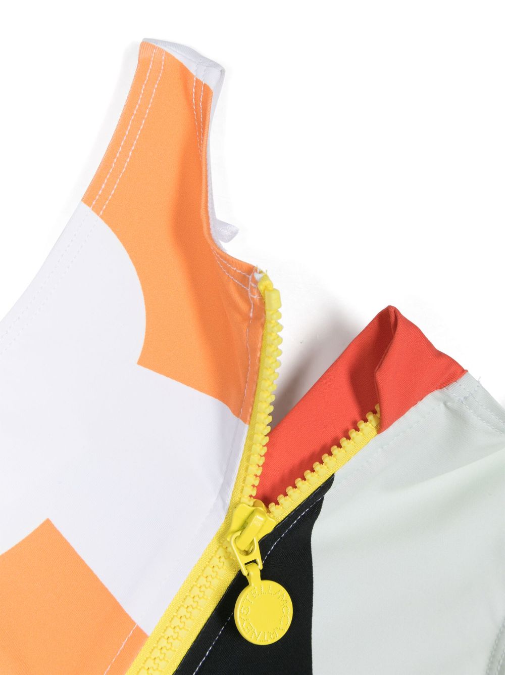 Shop Stella Mccartney Graphic-print Zipped Bikini Set In White