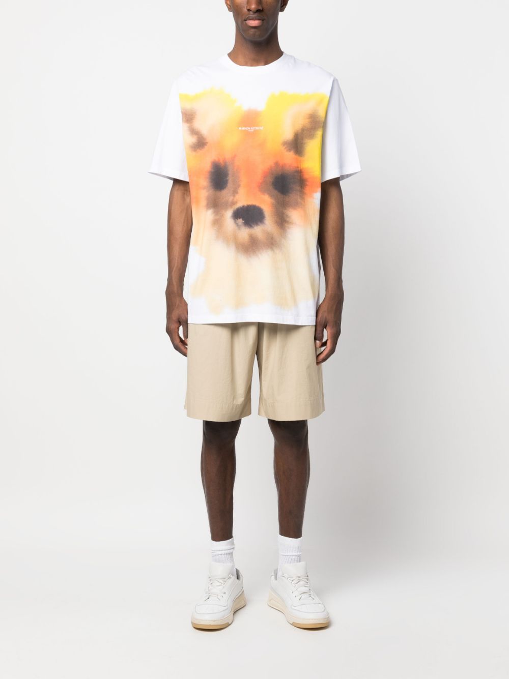 Maison Kitsuné x Rop van Mierlo T-shirt met print - Wit