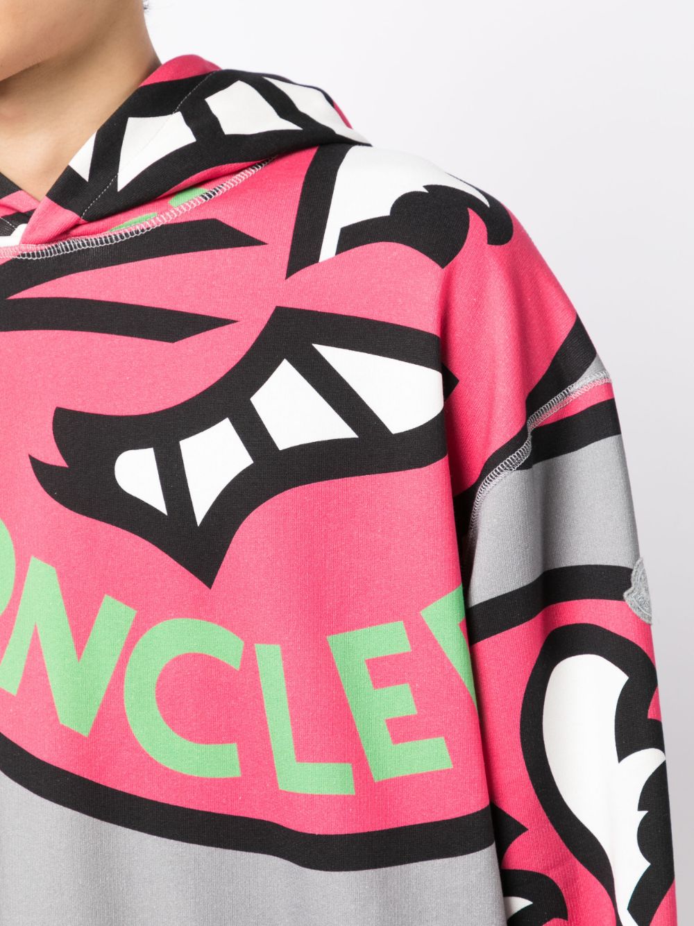 Moncler logo-print Cotton Hoodie - Farfetch