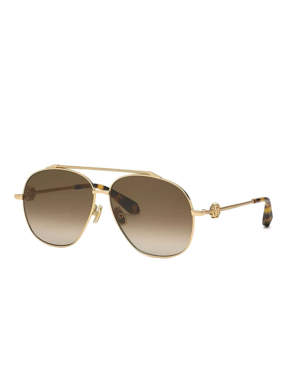  Roberto Cavalli Oval-frame Sunglasses - Yellow 