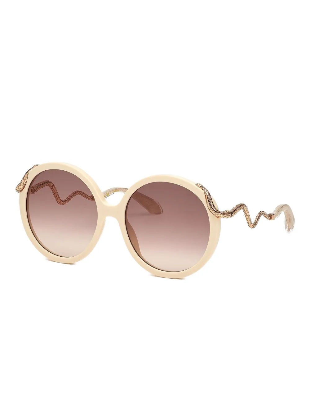  Roberto Cavalli Round-frame Sunglasses - Yellow 