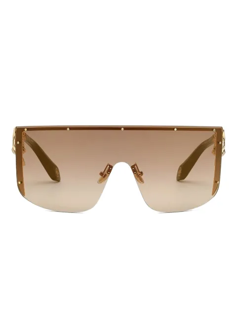 Roberto Cavalli chain-embellished shield sunglasses