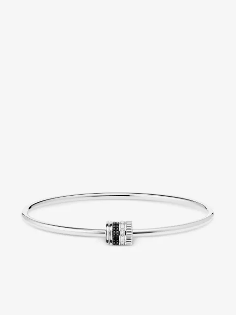 Boucheron 18kt white gold Quatre Black Edition diamond bracelet