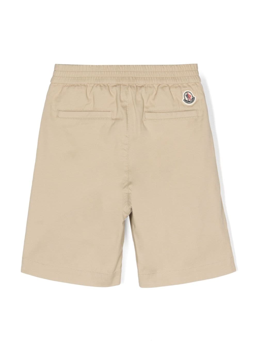 Moncler Enfant Shorts met elastische taille - Beige