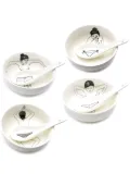POLSPOTTEN Undressed Bowls set of four - White