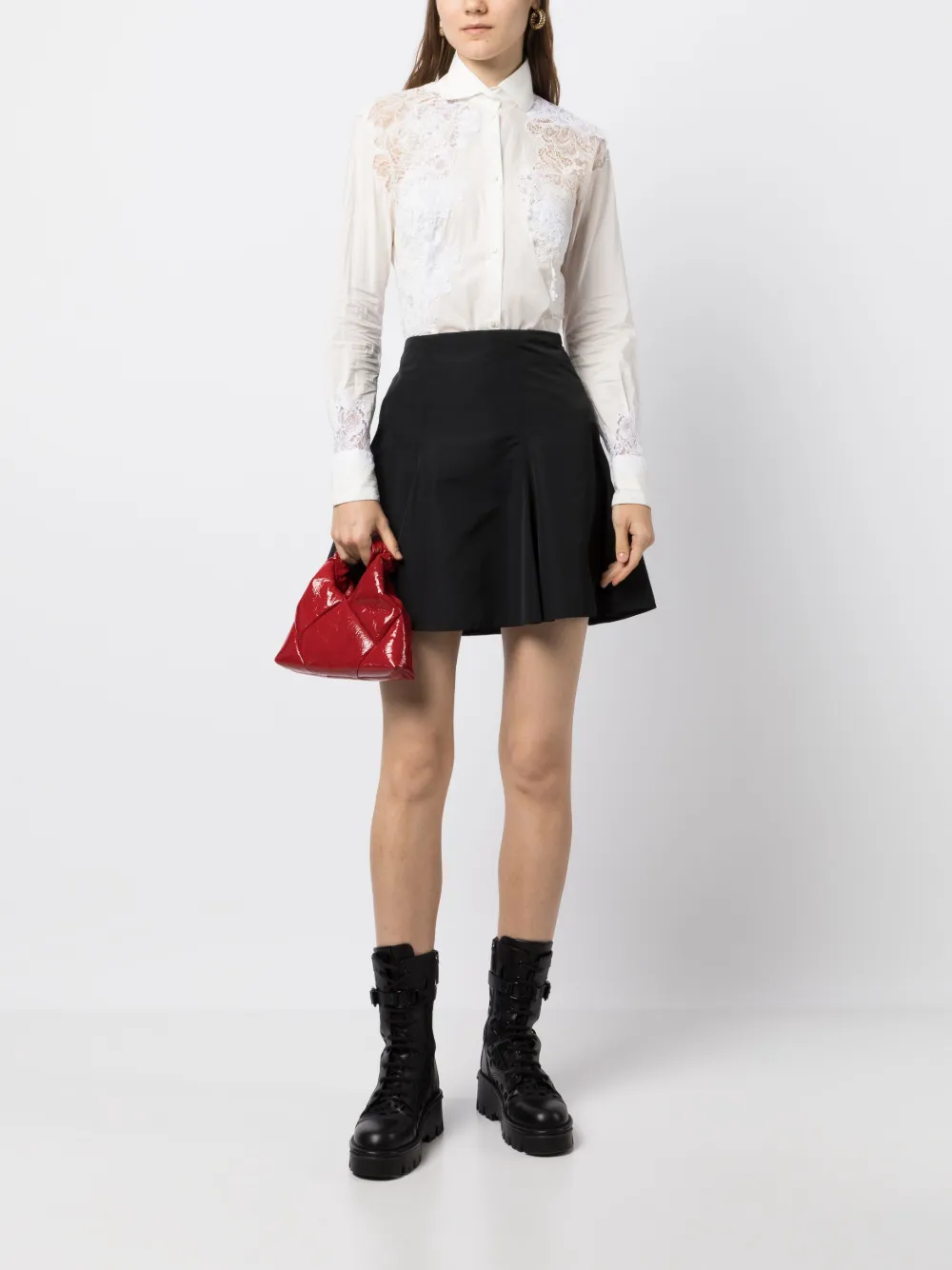 Ermanno Scervino Blouse met kant - Wit