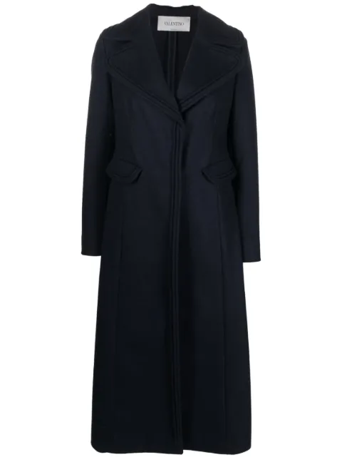 Valentino Garavani Pre-Owned 2000s single-breasted A-line coat