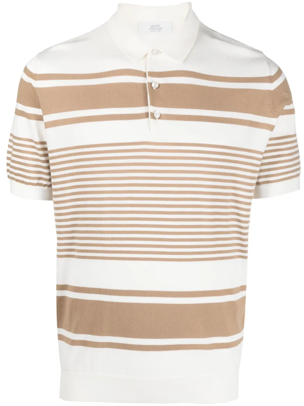 Mauro Ottaviani polo de dos tonos | blanco | Image 1