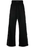 Off-White logo-stripe track pants - Black