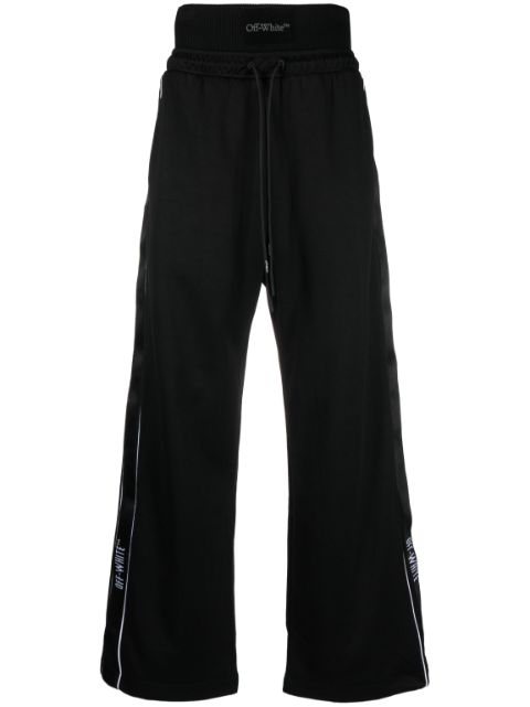 Off-White logo-stripe track pants Men