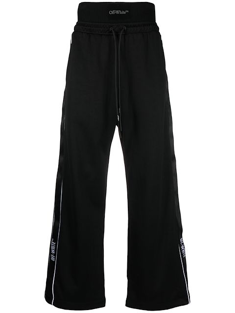 Off-White logo-stripe track pants