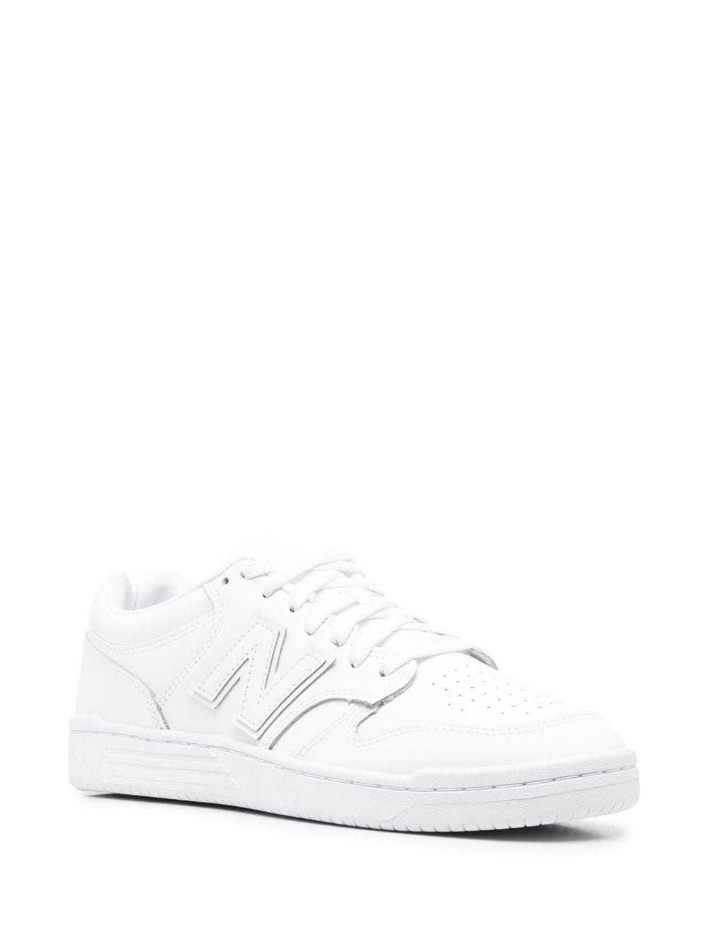 Shop New Balance 480 Low-top Sneakers In White