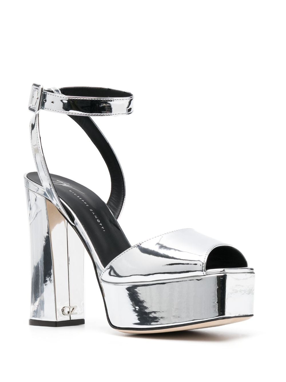 Giuseppe Zanotti Betty sandalen met metallic afwerking - Zilver