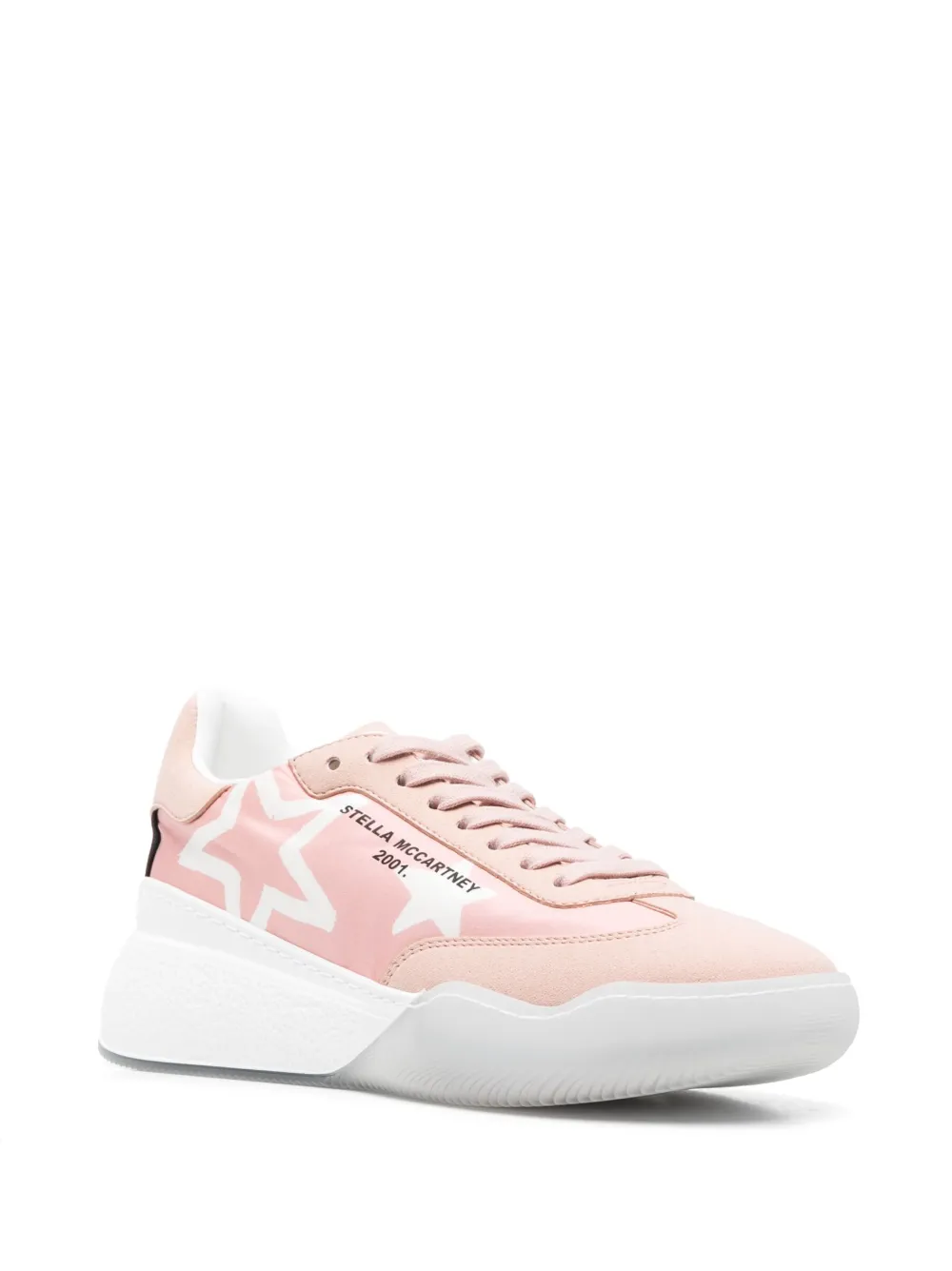 Stella McCartney Loop sneakers met sterprint - Roze