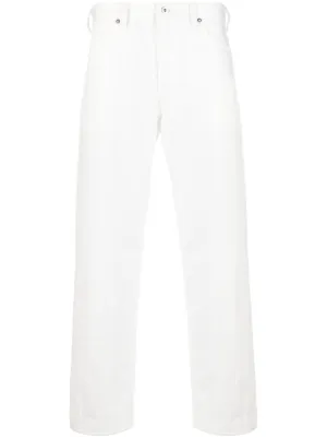 デニム・ジーパン JIL SANDER White Jeans With Logo Patch White Loose-fitting jeans JIL SANDER - Vitkac AS