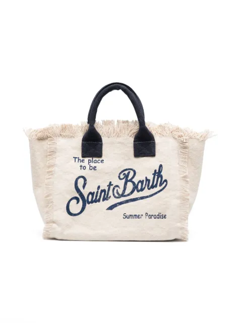 MC2 Saint Barth Kids Colette logo-print beach bag