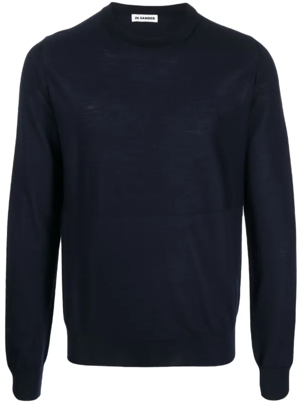Jil Sander クルーネック セーター | ブルー | FARFETCH JP
