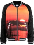 BLUE SKY INN graphic-print bomber jacket - Black