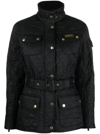 Barbour cheap belted jacket