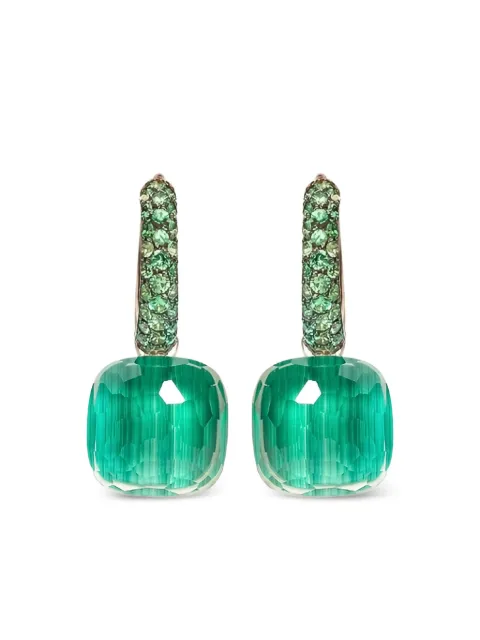 Pomellato 18K Rose gold Nudo multistone earrings