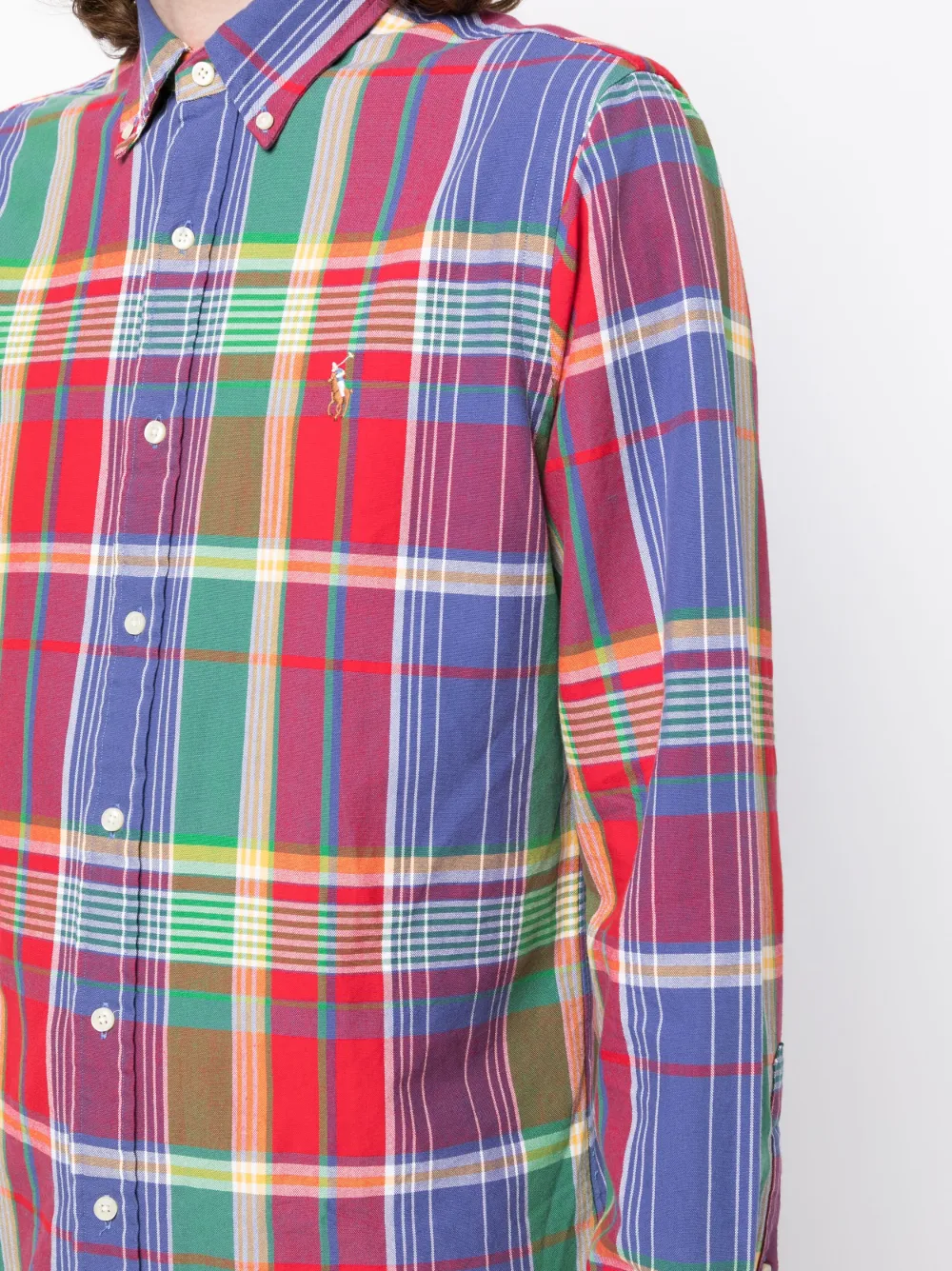 Polo Ralph Lauren logo-embroidered plaid-print Shirt - Farfetch