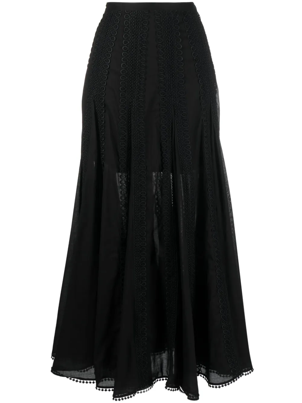 Charo Ruiz Ibiza Norma fluted maxi skirt