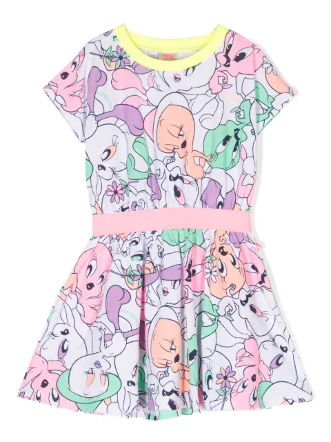 Billieblush Tweety-print elasticated-waist dress