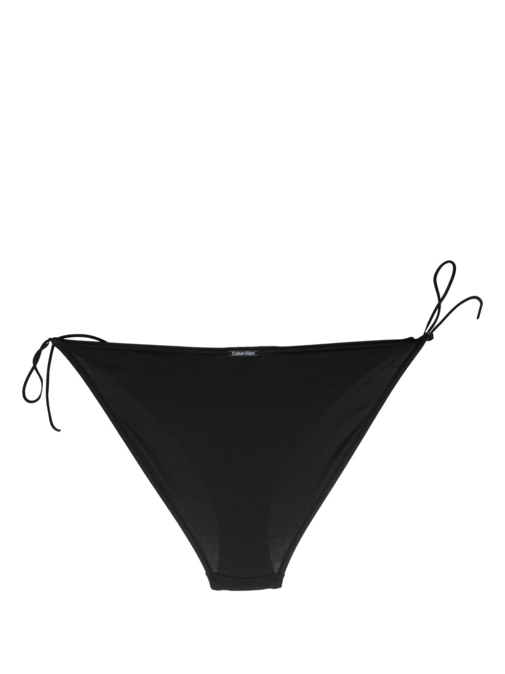 Shop Calvin Klein Side-ties Triangle Bikini In Black