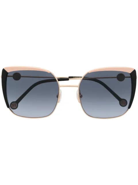 Carolina Herrera two-tone square-frame sunglasses