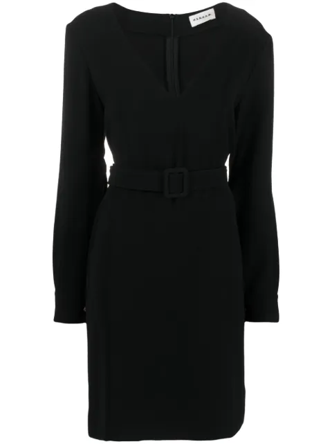 P.A.R.O.S.H. belted V-neck minidress