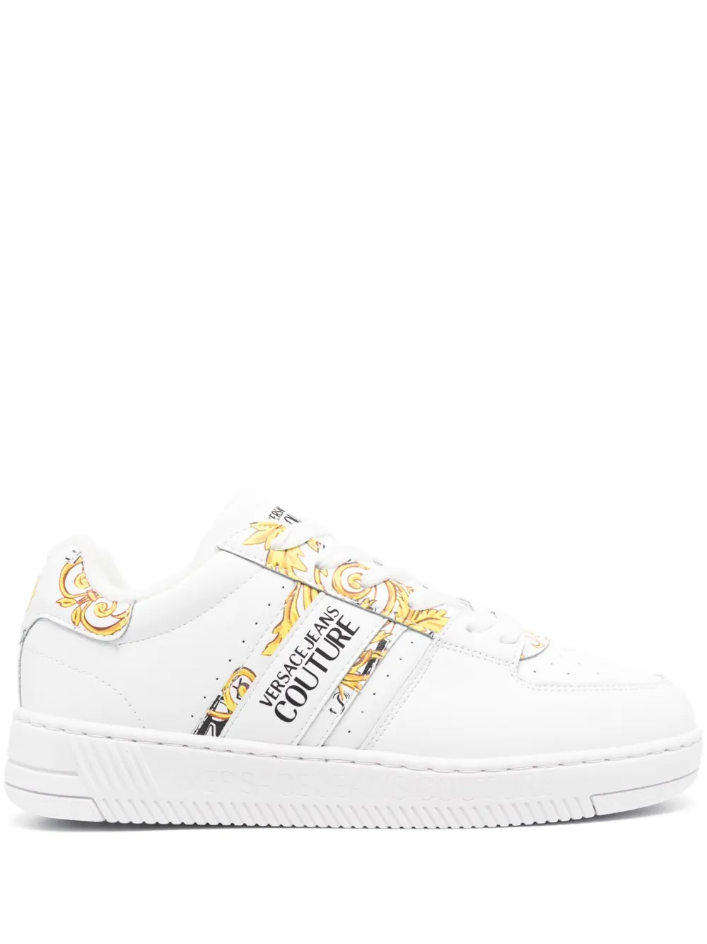 VERSACE JEANS COUTURE BAROCCO-PRINT LOW-TOP SNEAKERS