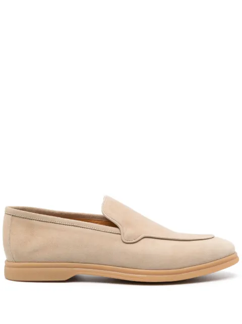 Eleventy almond-toe suede loafers 
