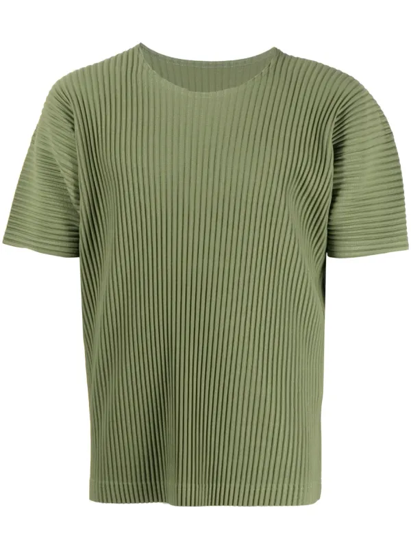 Homme Plissé Issey Miyake short-sleeve Pleated T-shirt - Farfetch