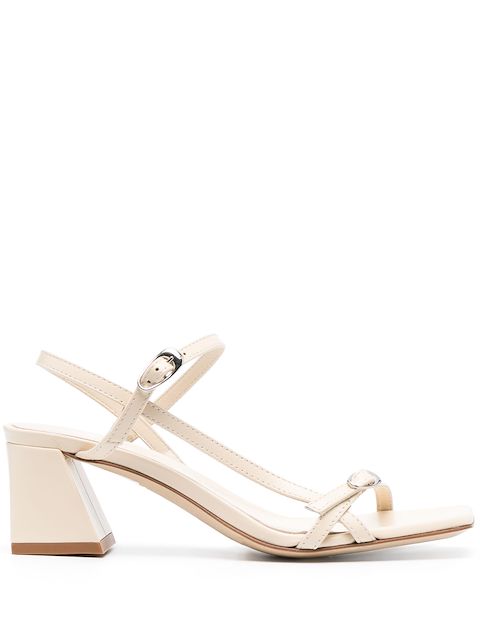 Aeyde Greta 55mm metallic sandals