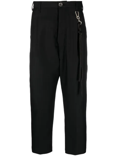 Song For The Mute Cropped-Hose mit Bundfalten