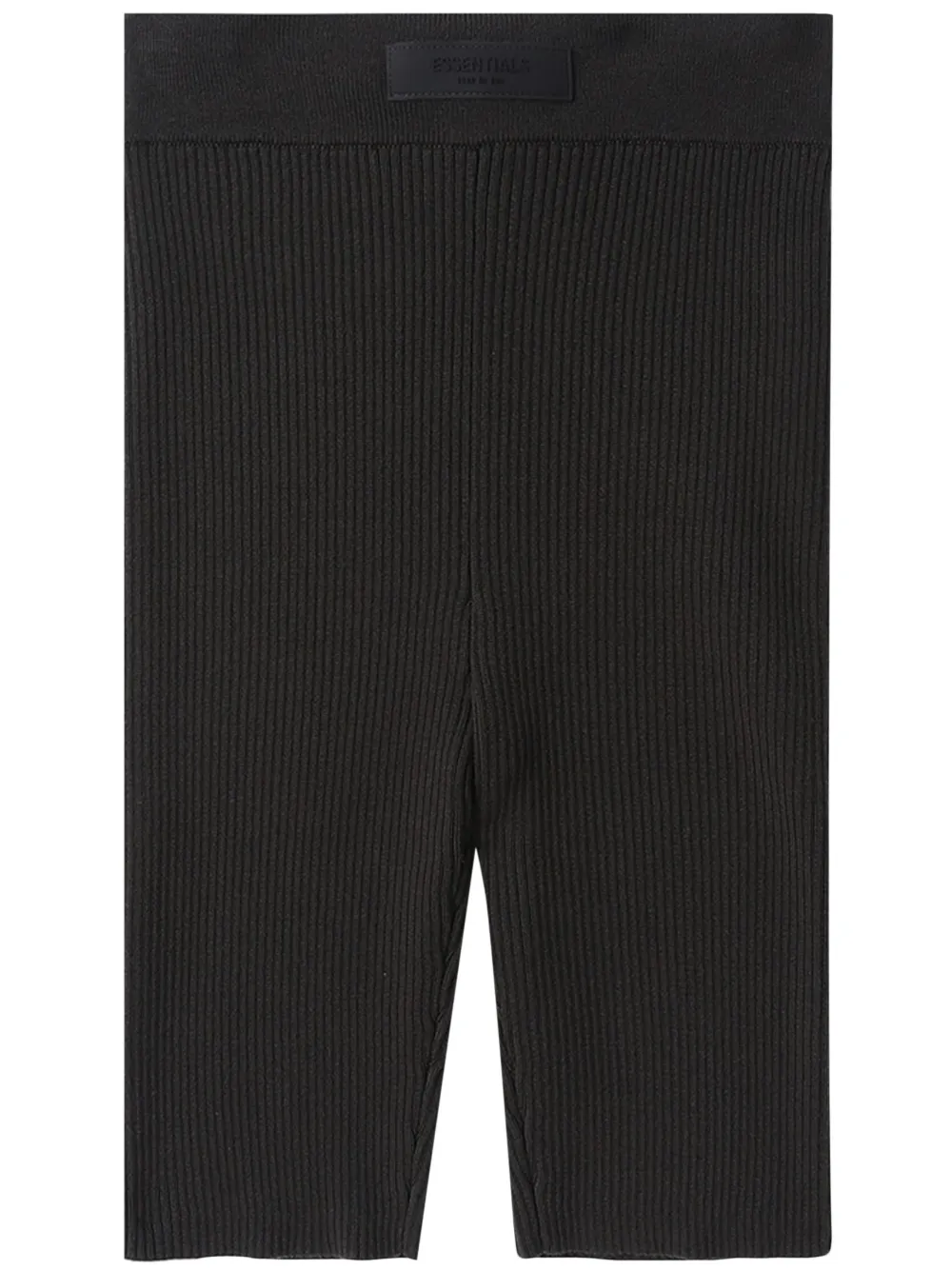 FEAR OF GOD ESSENTIALS ribbed detail stretch shorts - Nero