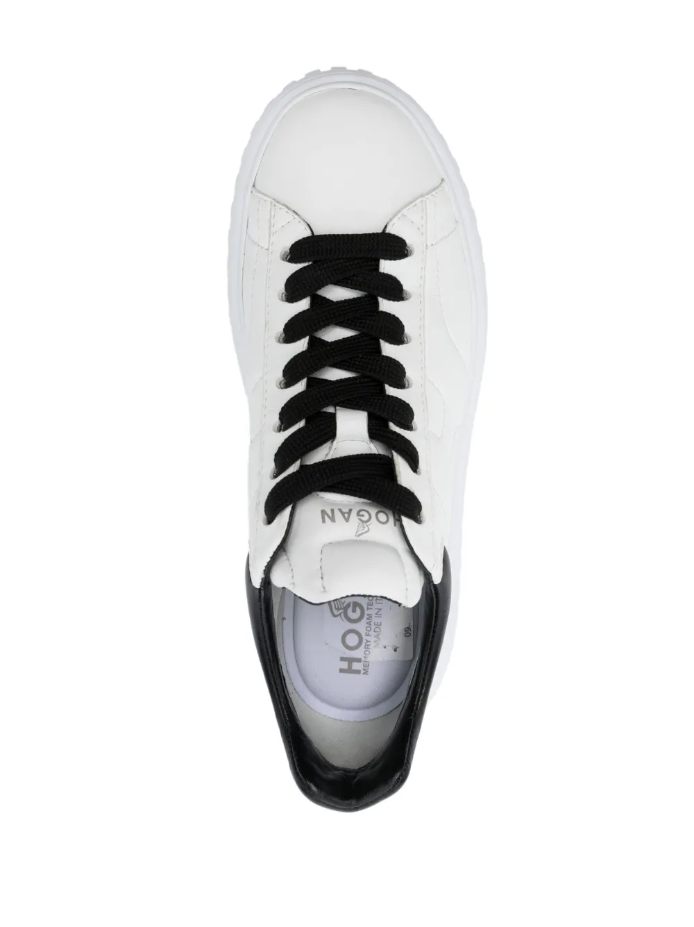 HOGAN LOGO-EMBROIDERED LOW-TOP SNEAKERS