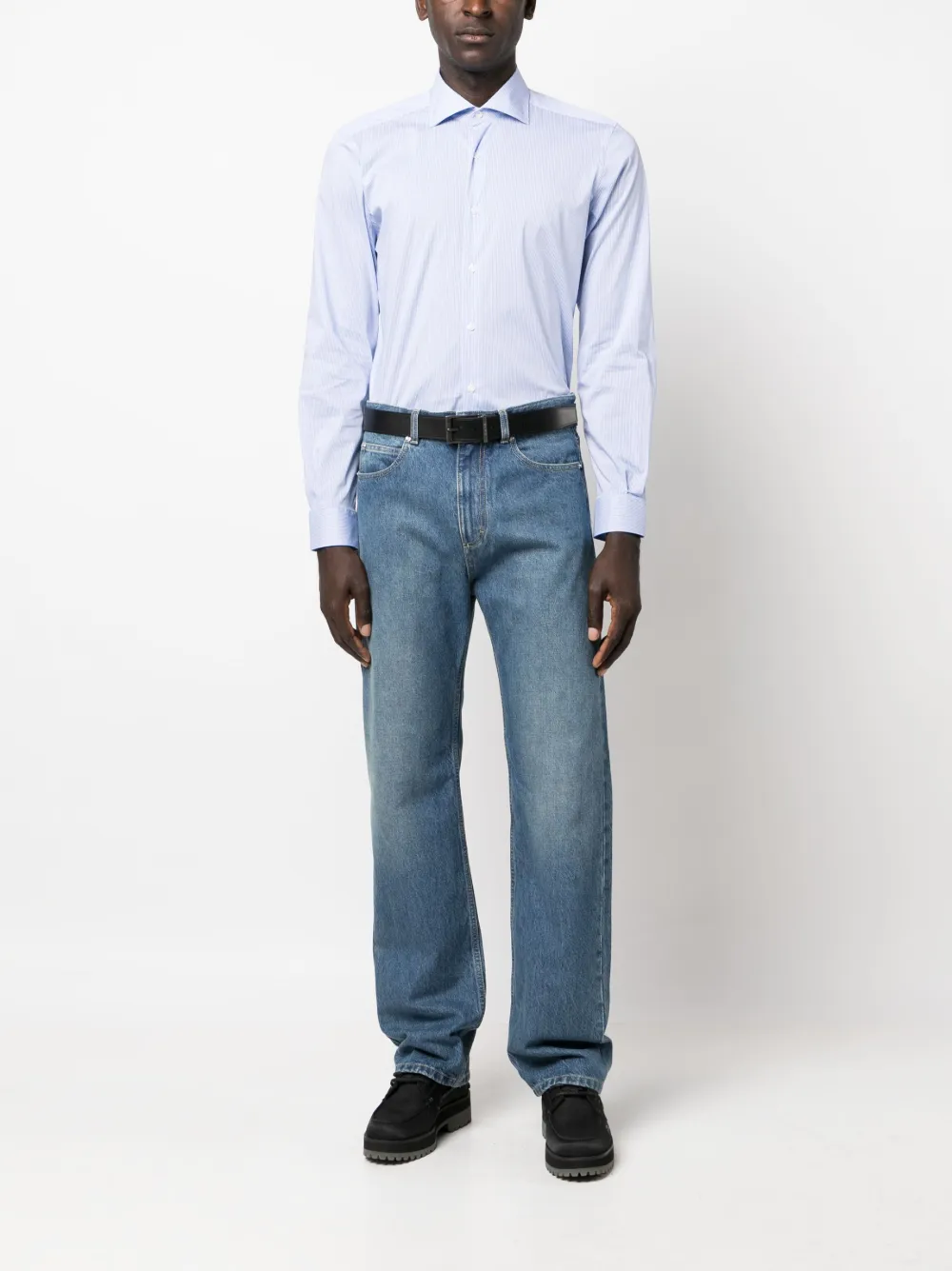 Fay Button-down overhemd - Blauw