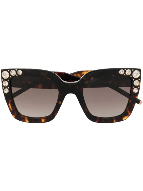 Carolina Herrera oversize crystal-embellished sunglasses