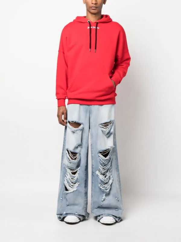 Palm Angels ロゴ パーカー | レッド | FARFETCH JP